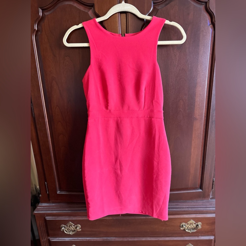 Hot pink dress